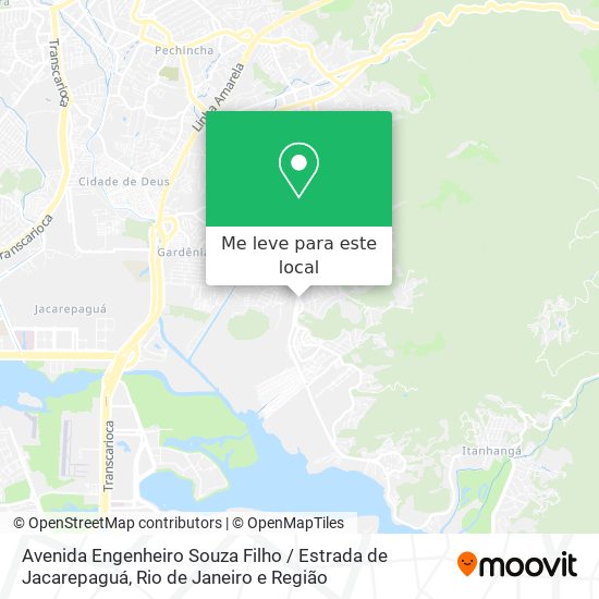 Avenida Engenheiro Souza Filho / Estrada de Jacarepaguá mapa
