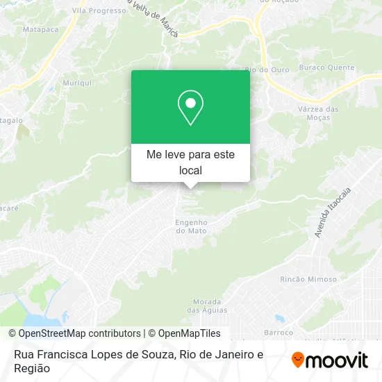 Rua Francisca Lopes de Souza mapa