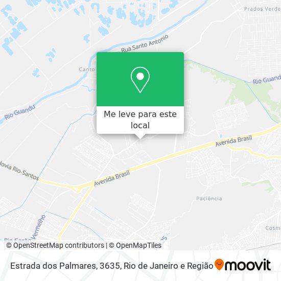 Estrada dos Palmares, 3635 mapa