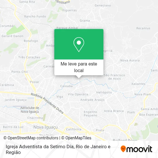 Igreja Adventista da Setimo Día mapa