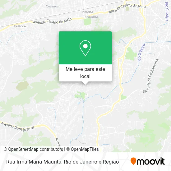 Rua Irmã Maria Maurita mapa