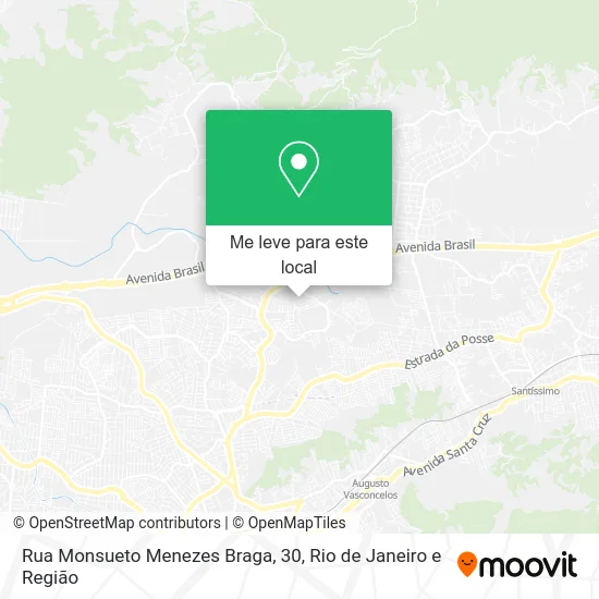 Rua Monsueto Menezes Braga, 30 mapa