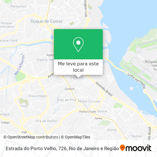 Estrada do Porto Velho, 726 mapa