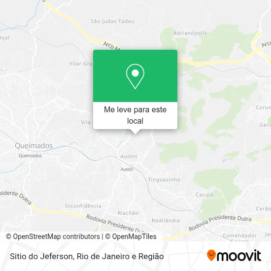 Sitio do Jeferson mapa
