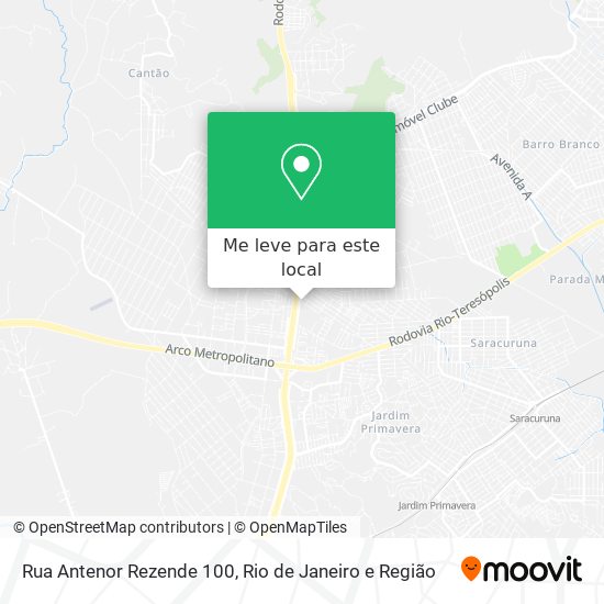 Rua Antenor Rezende 100 mapa