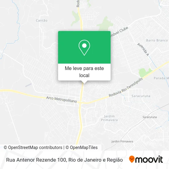 Rua Antenor Rezende 100 mapa