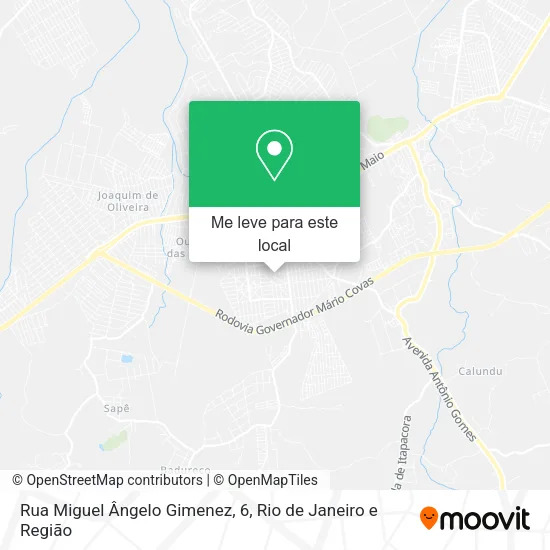 Rua Miguel Ângelo Gimenez, 6 mapa