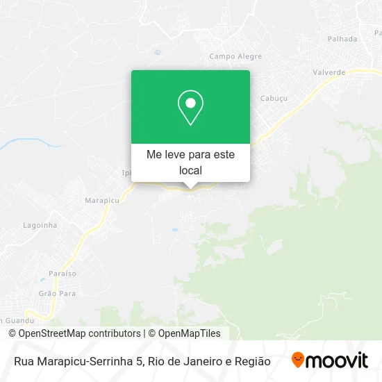 Rua Marapicu-Serrinha 5 mapa