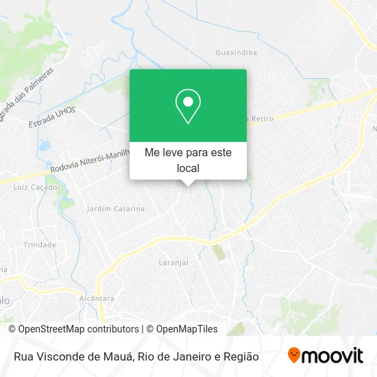 Rua Visconde de Mauá mapa