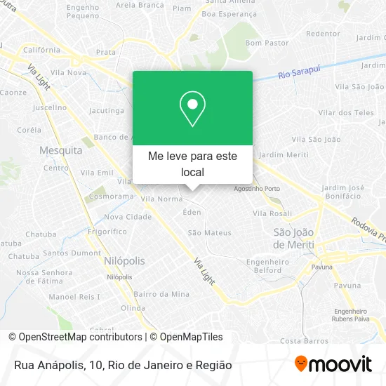 Rua Anápolis, 10 mapa