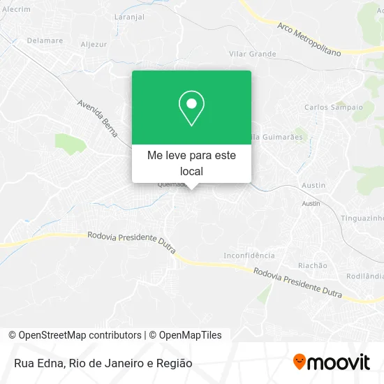 Rua Edna mapa