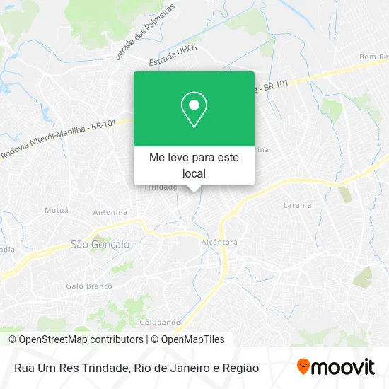 Rua Um Res Trindade mapa