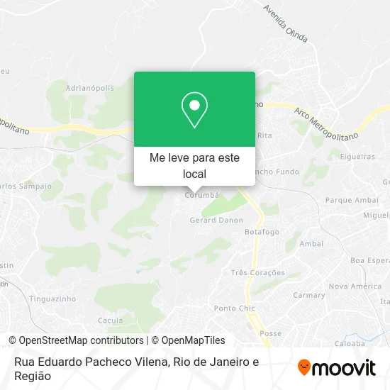 Rua Eduardo Pacheco Vilena mapa