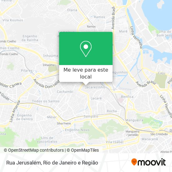 Rua Jerusalém mapa