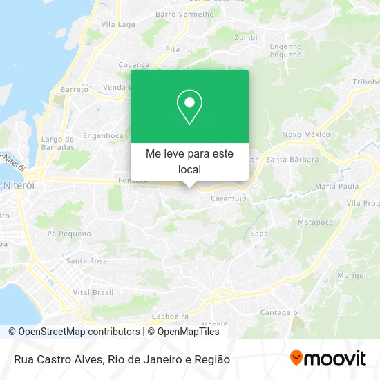 Rua Castro Alves mapa