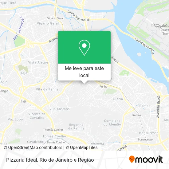 Pizzaria Ideal mapa