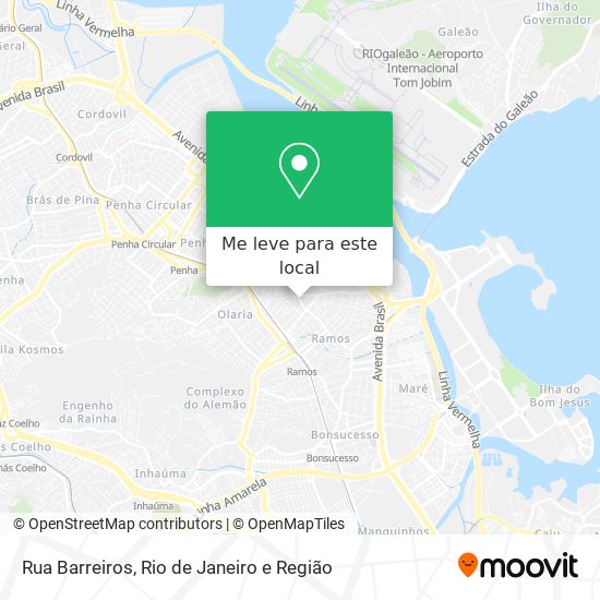 Rua Barreiros mapa