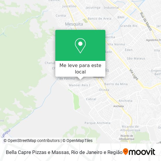 Bella Capre Pizzas e Massas mapa