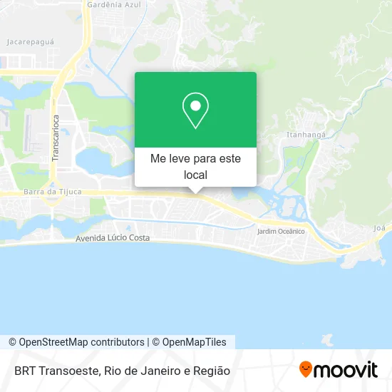 BRT Transoeste mapa