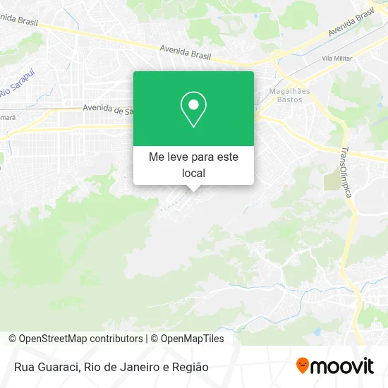 Rua Guaraci mapa