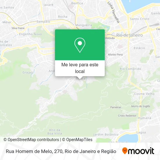 Rua Homem de Melo, 270 mapa