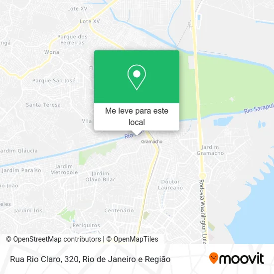 Rua Rio Claro, 320 mapa