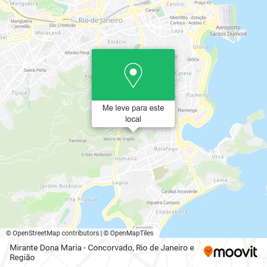 Mirante Dona Maria - Concorvado mapa