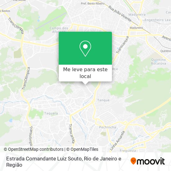 Estrada Comandante Luiz Souto mapa