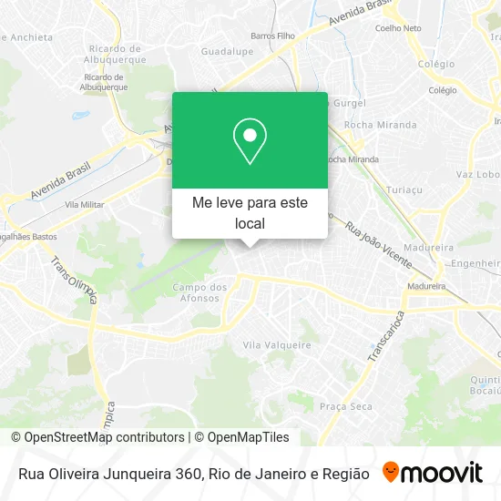 Rua Oliveira Junqueira 360 mapa