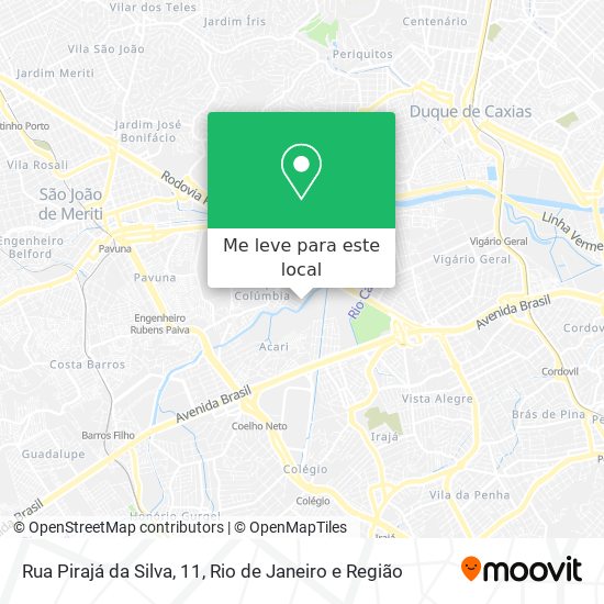 Rua Pirajá da Silva, 11 mapa