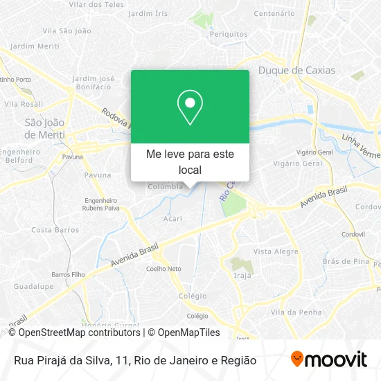 Rua Pirajá da Silva, 11 mapa