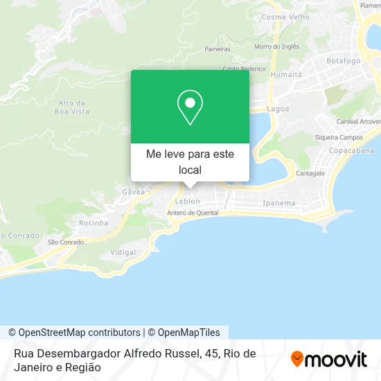 Rua Desembargador Alfredo Russel, 45 mapa