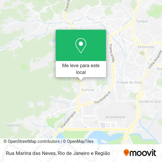 Rua Marina das Neves mapa