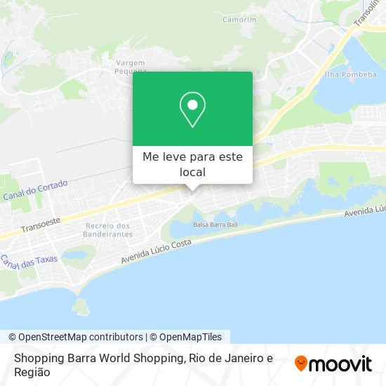 Shopping Barra World Shopping mapa