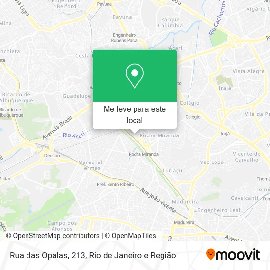 Rua das Opalas, 213 mapa