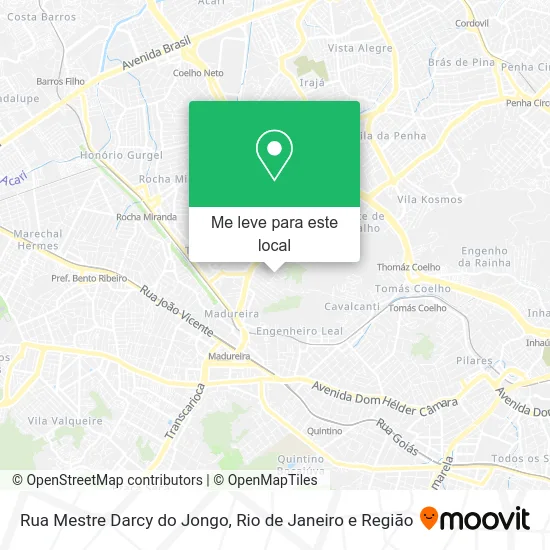 Rua Mestre Darcy do Jongo mapa