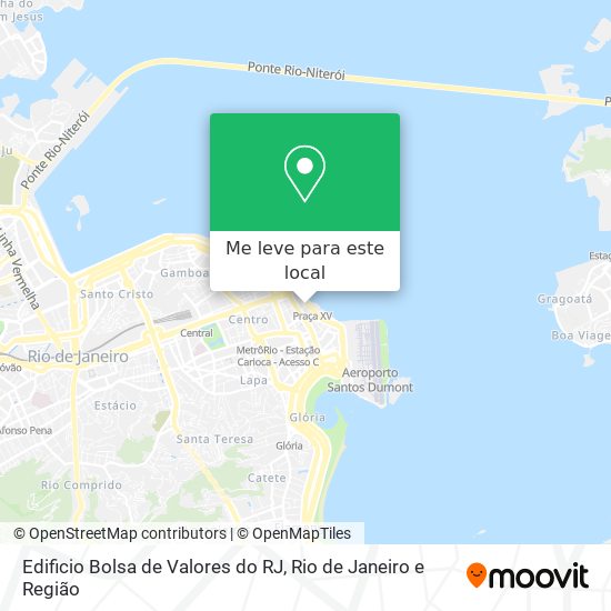 Edificio Bolsa de Valores do RJ mapa