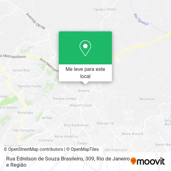 Rua Ednilson de Souza Brasileiro, 309 mapa