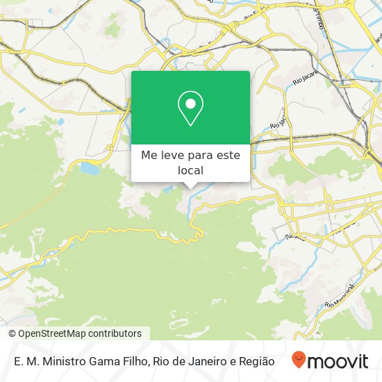 E. M. Ministro Gama Filho mapa