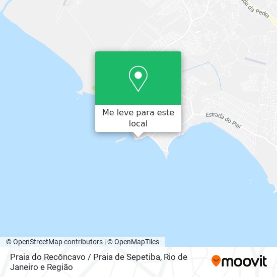 Praia do Recôncavo / Praia de Sepetiba mapa