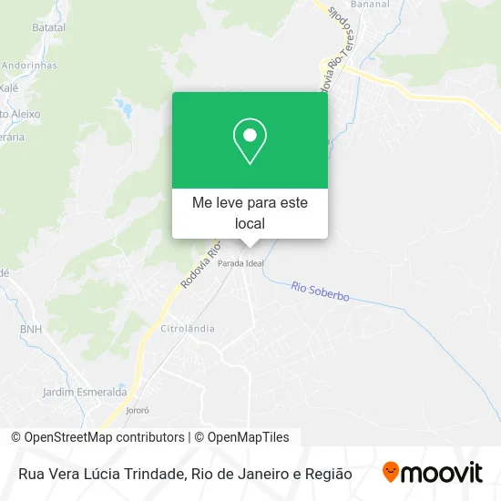 Rua Vera Lúcia Trindade mapa