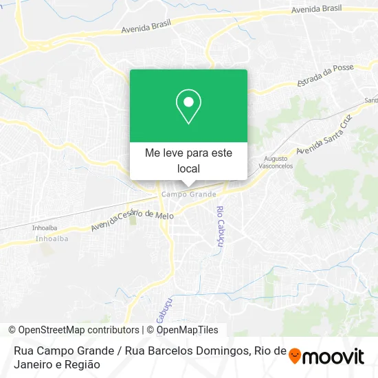 Rua Campo Grande / Rua Barcelos Domingos mapa