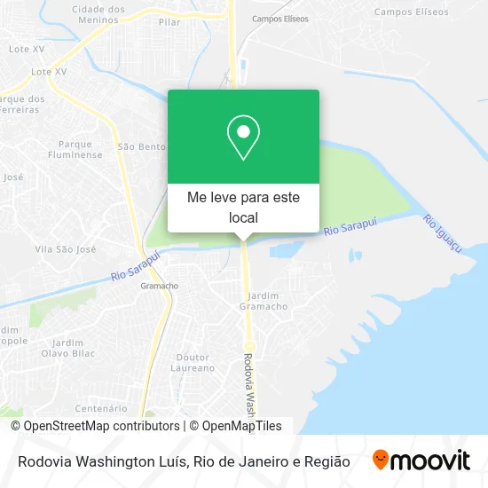 Rodovia Washington Luís mapa