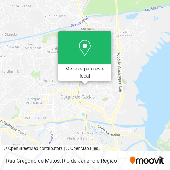 Rua Gregório de Matos mapa