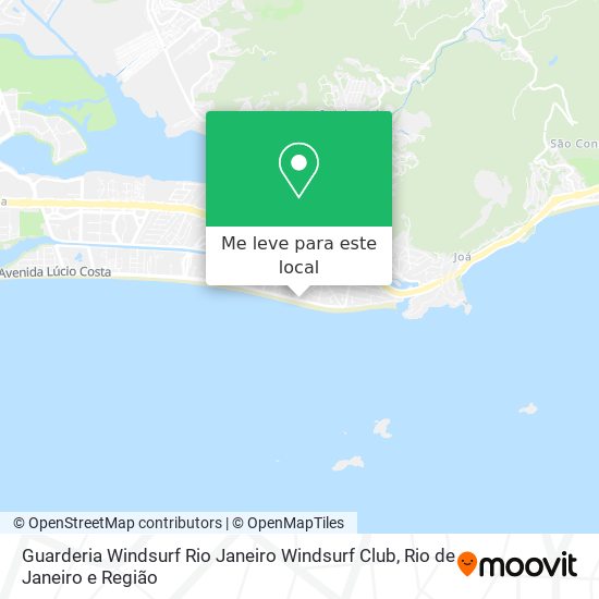 Guarderia Windsurf Rio Janeiro Windsurf Club mapa