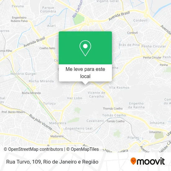 Rua Turvo, 109 mapa
