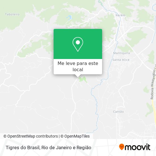 Tigres do Brasil mapa