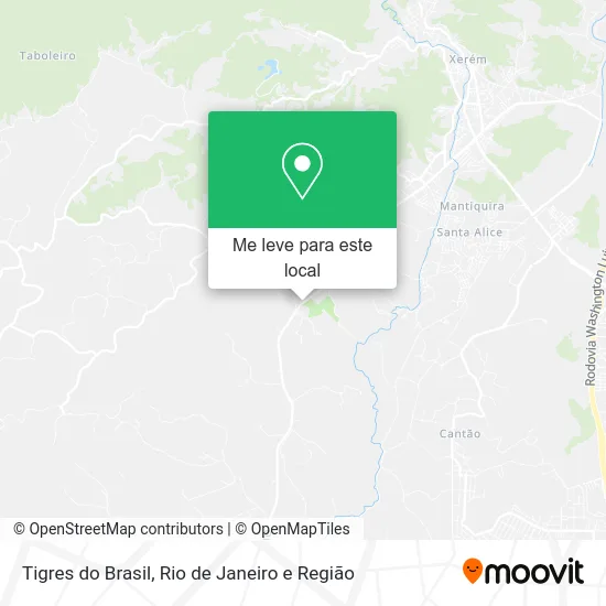 Tigres do Brasil mapa