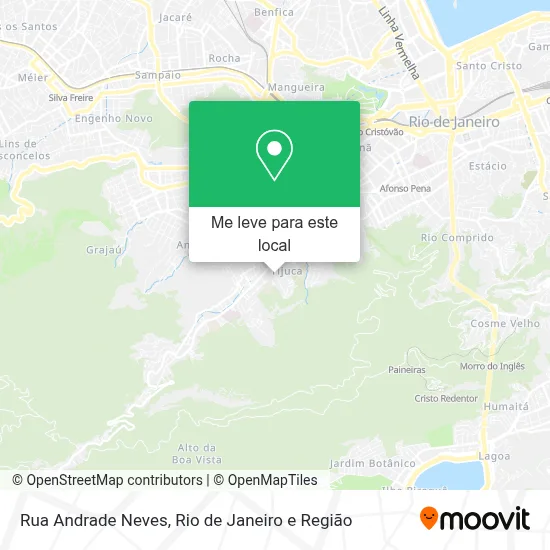 Rua Andrade Neves mapa
