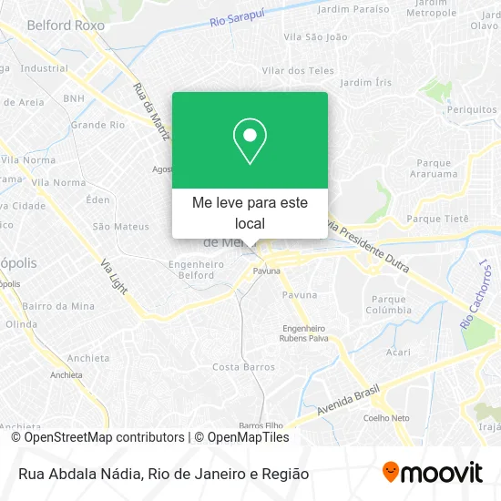 Rua Abdala Nádia mapa
